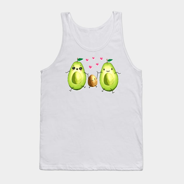 Mamacado - Papacado - Avocado - Partnerlook - Pregnant Tank Top by BigWildKiwi